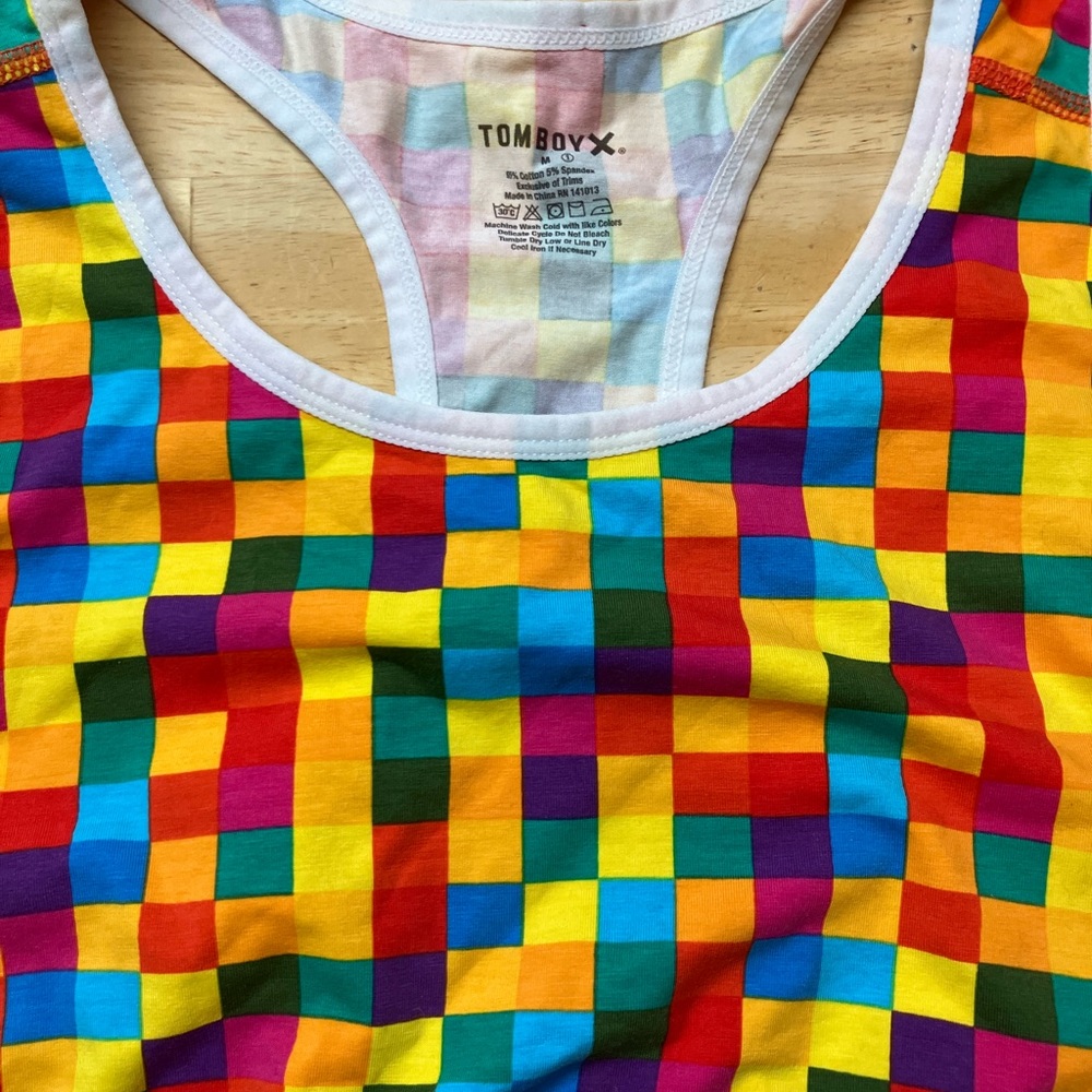 TomboyX Rainbow Squared Bralette - Med - Picture 3 of 5